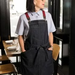 Chef Works Serveringsförkläde Berkeley BiB Jeanstyg
