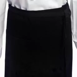 Serveringsförkläde Midjehöjd Svart