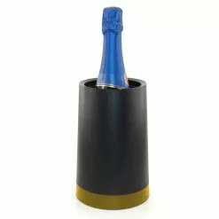 Pulltex Vinkylare Gel Svart Med Guldig Botten